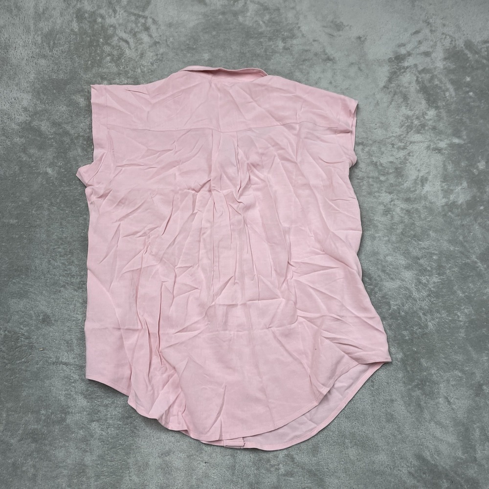 Jachs Girlfriend Womens L Blouse Pink Rayon e0031 - Picture 6 of 7